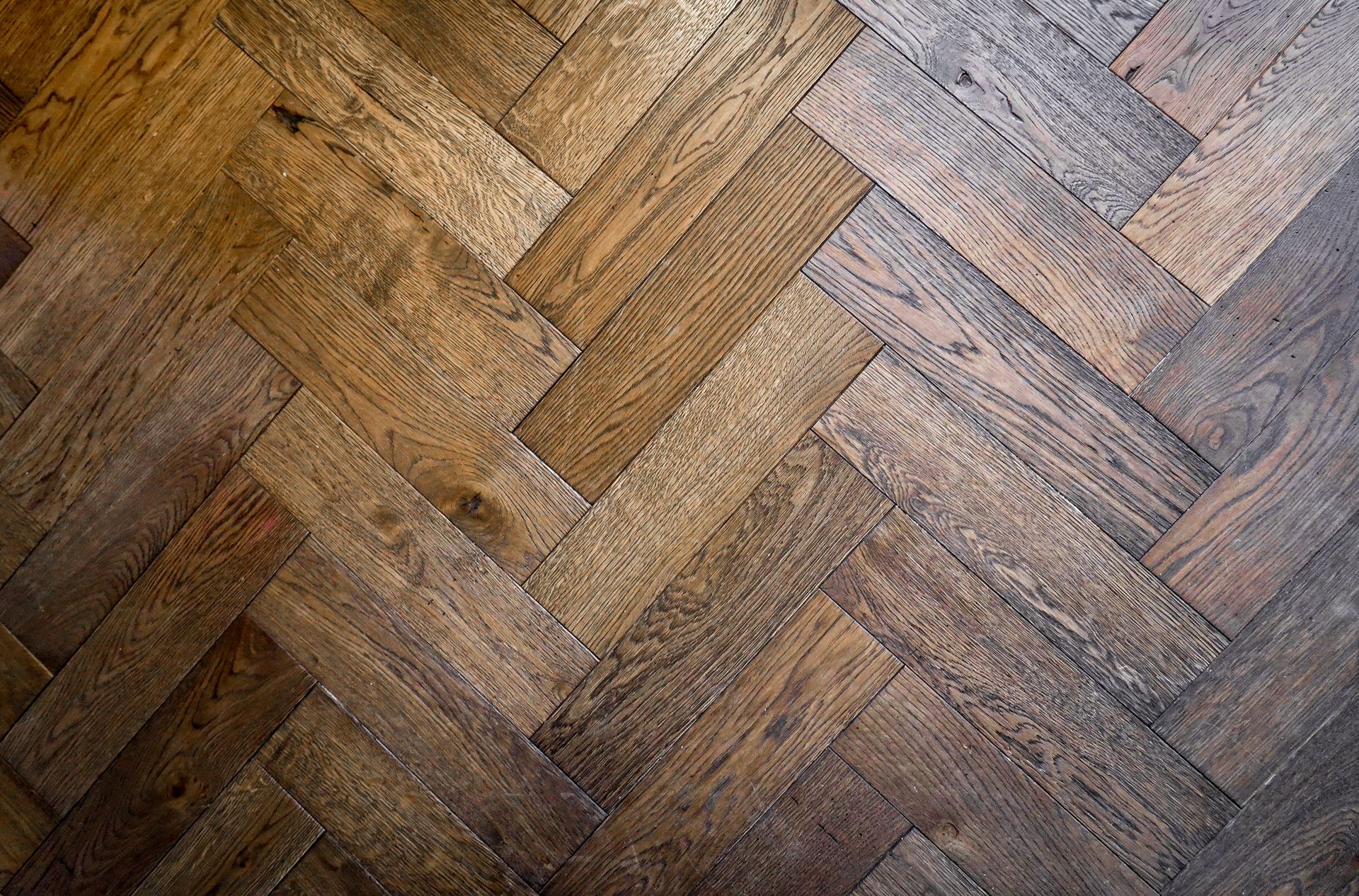Beautiful hardwood flooring pattern in a home